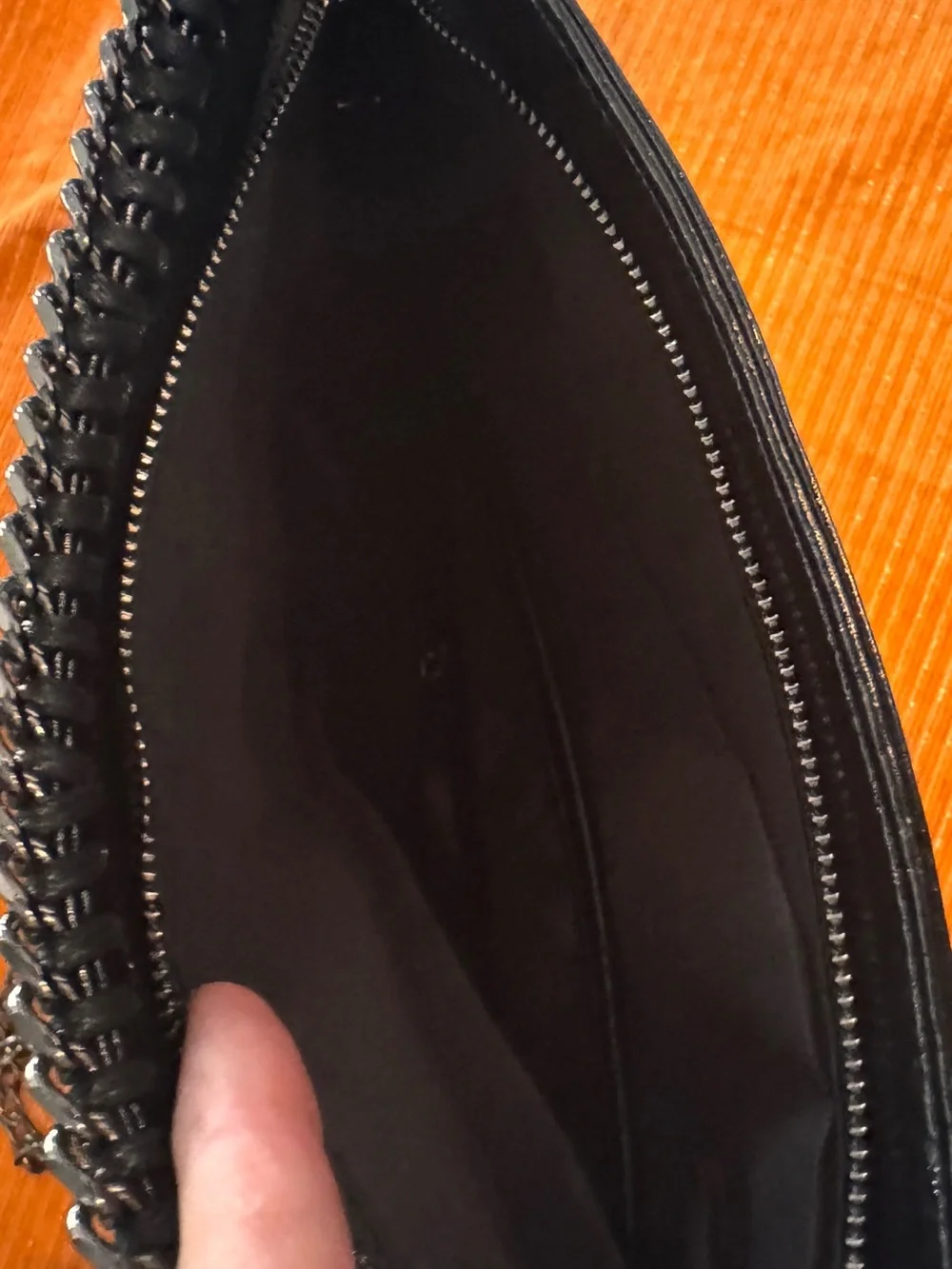 Black Patent Chain Crossbody Bag - Unbranded